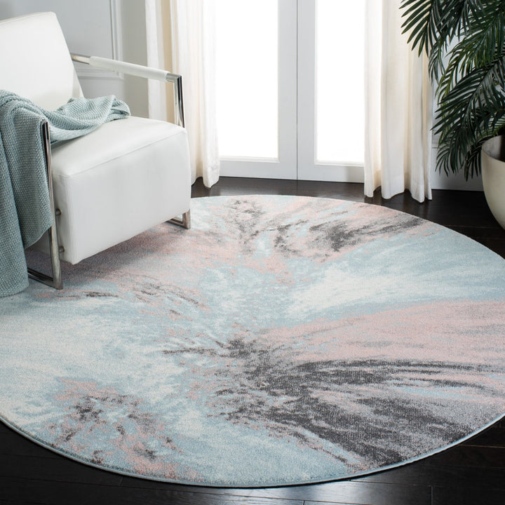 SAFAVIEH Glacier Collection GLA127U Pink / Blue Rug Image 2