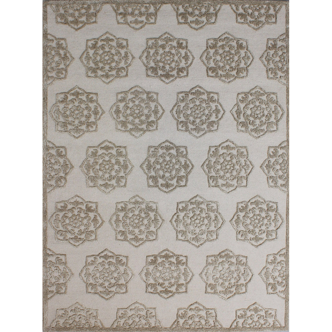 SAFAVIEH Glamour GLM104A Handmade Sand / Beige Rug Image 1