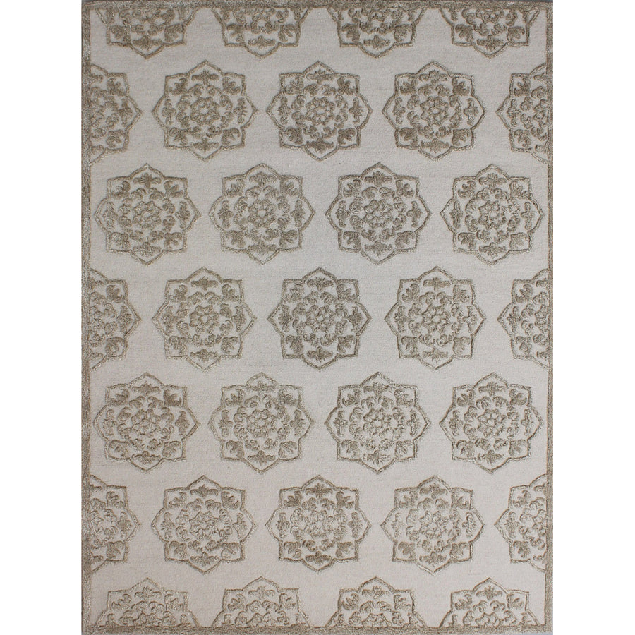 SAFAVIEH Glamour GLM104A Handmade Sand / Beige Rug Image 1