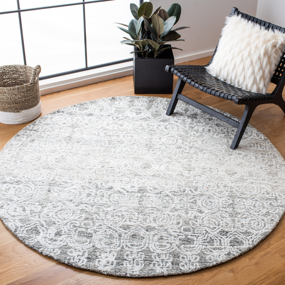 SAFAVIEH Glamour Collection GLM302H Handmade Charcoal Rug Image 2