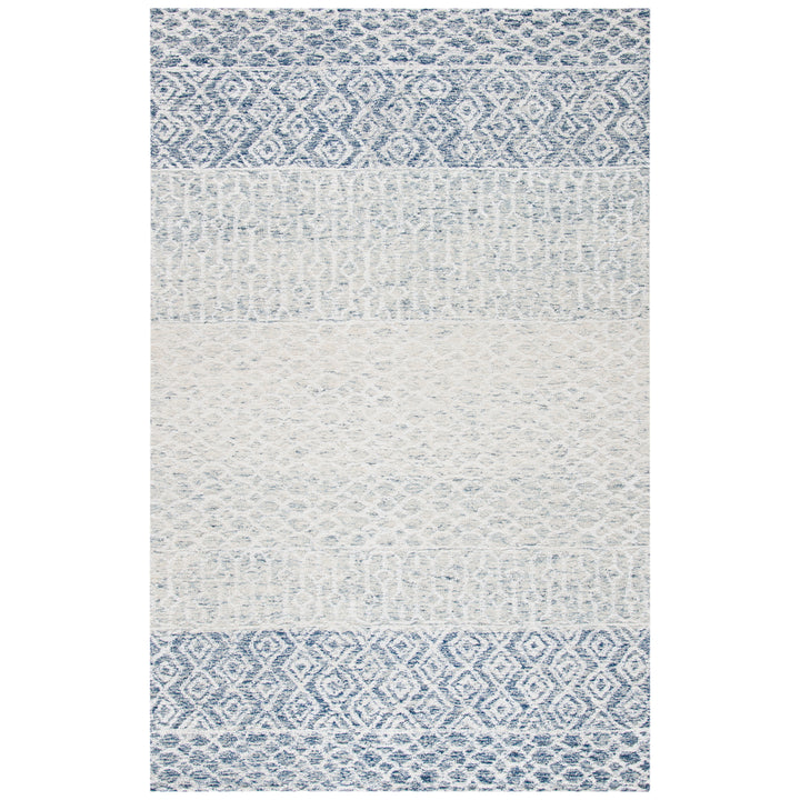 SAFAVIEH Glamour GLM304M Handmade Blue / Ivory Rug Image 1