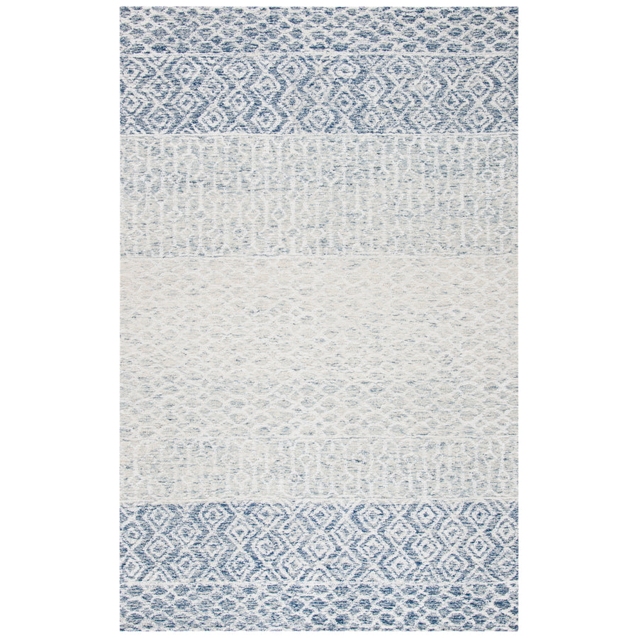 SAFAVIEH Glamour GLM304M Handmade Blue / Ivory Rug Image 1