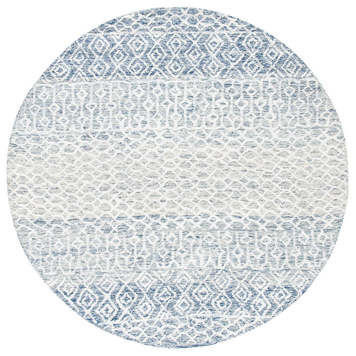 SAFAVIEH Glamour GLM304M Handmade Blue / Ivory Rug Image 1