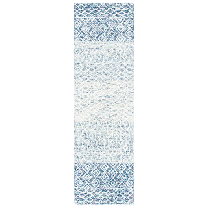 SAFAVIEH Glamour GLM304M Handmade Blue / Ivory Rug Image 5