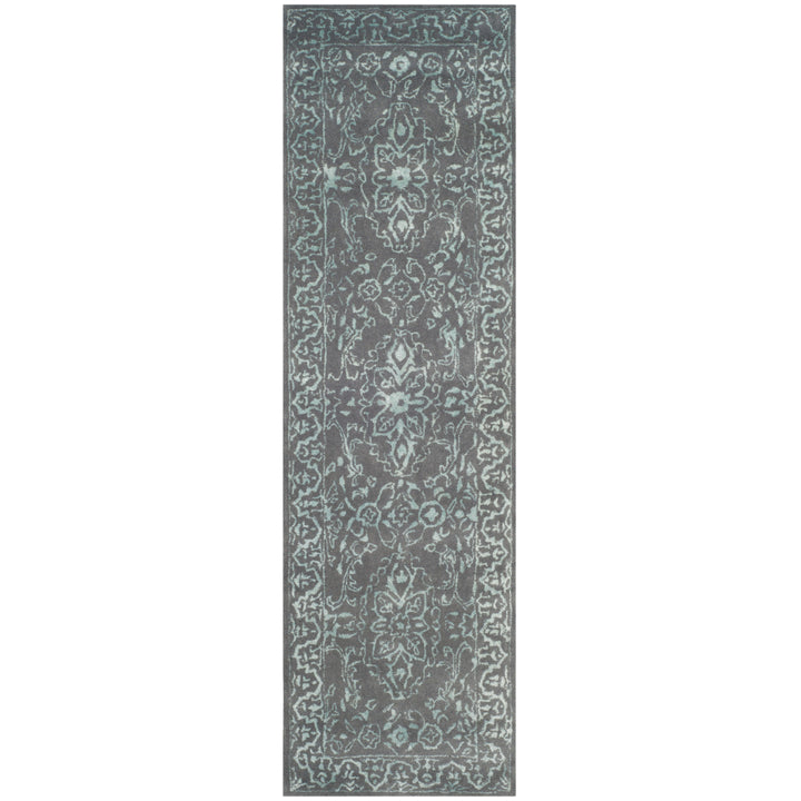 SAFAVIEH Glamour GLM516C Handmade Opal / Grey Rug Image 5