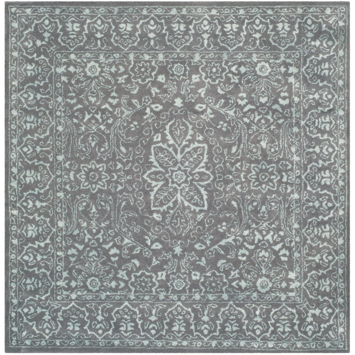 SAFAVIEH Glamour GLM516C Handmade Opal / Grey Rug Image 6