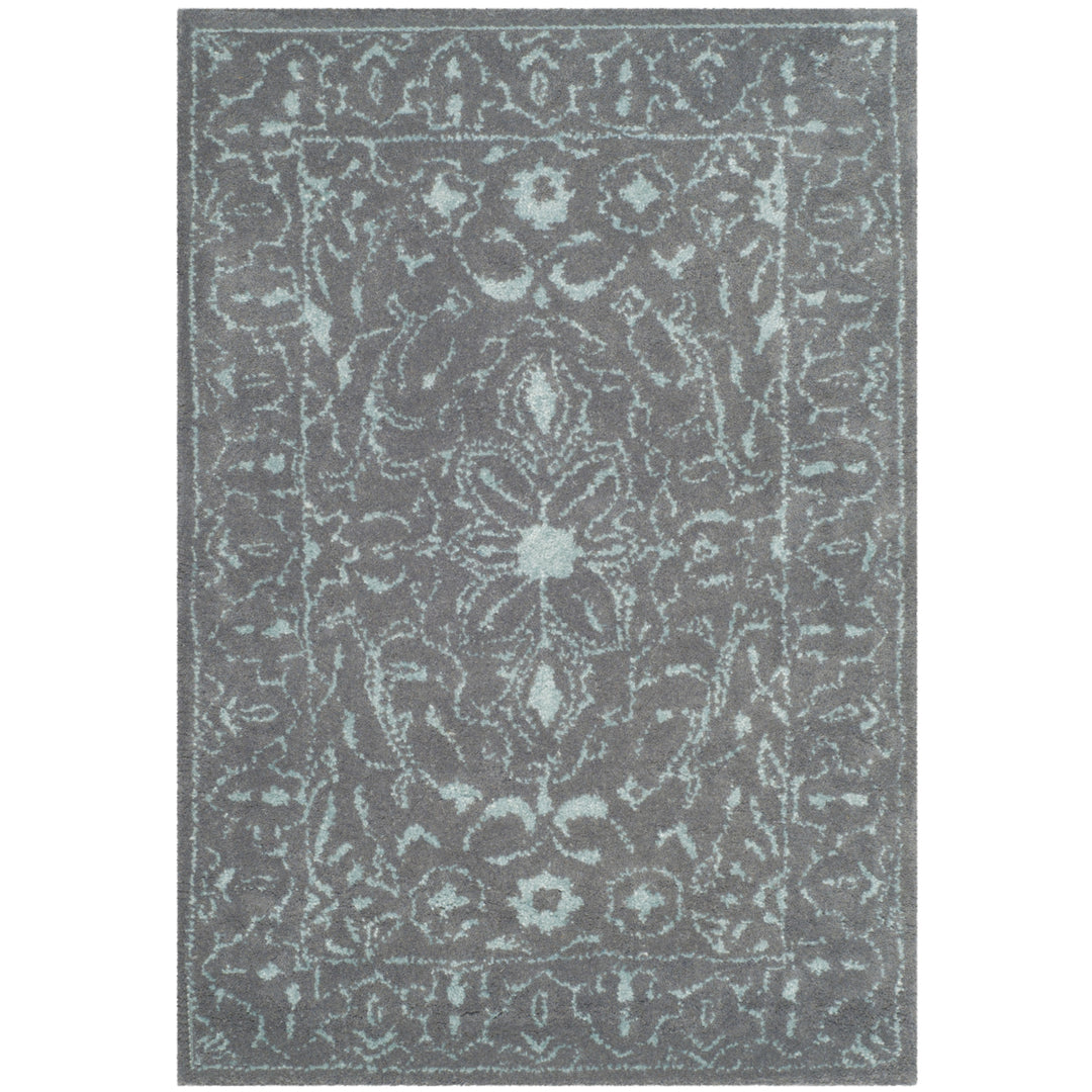 SAFAVIEH Glamour GLM516C Handmade Opal / Grey Rug Image 8