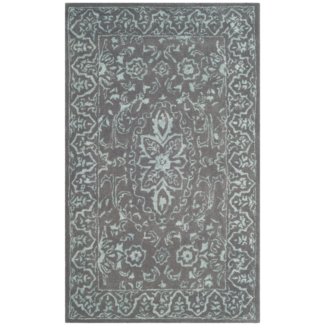 SAFAVIEH Glamour GLM516C Handmade Opal / Grey Rug Image 9