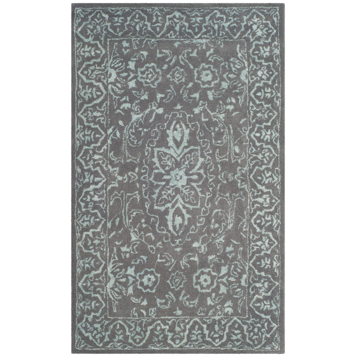 SAFAVIEH Glamour GLM516C Handmade Opal / Grey Rug Image 9