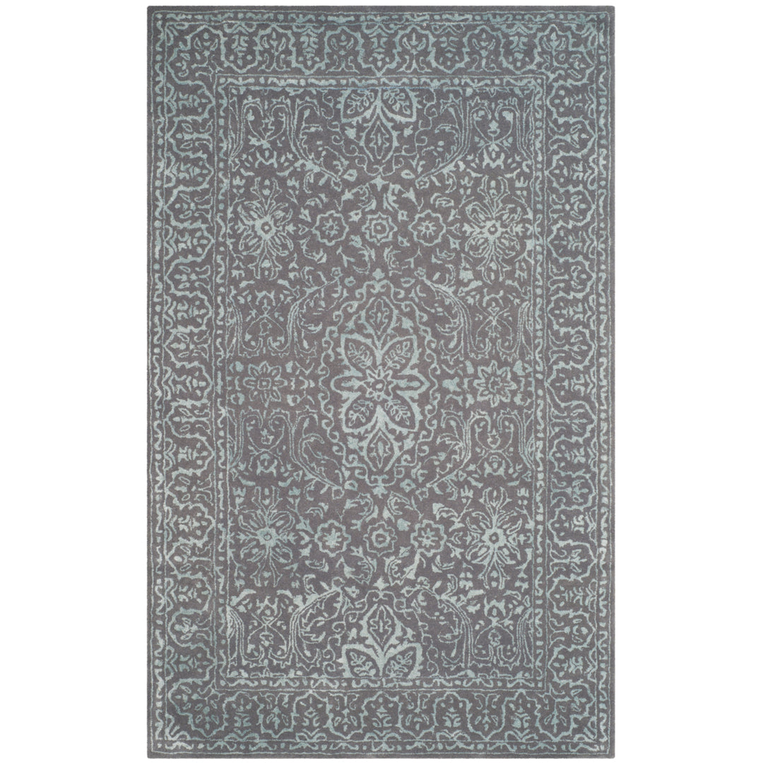 SAFAVIEH Glamour GLM516C Handmade Opal / Grey Rug Image 10