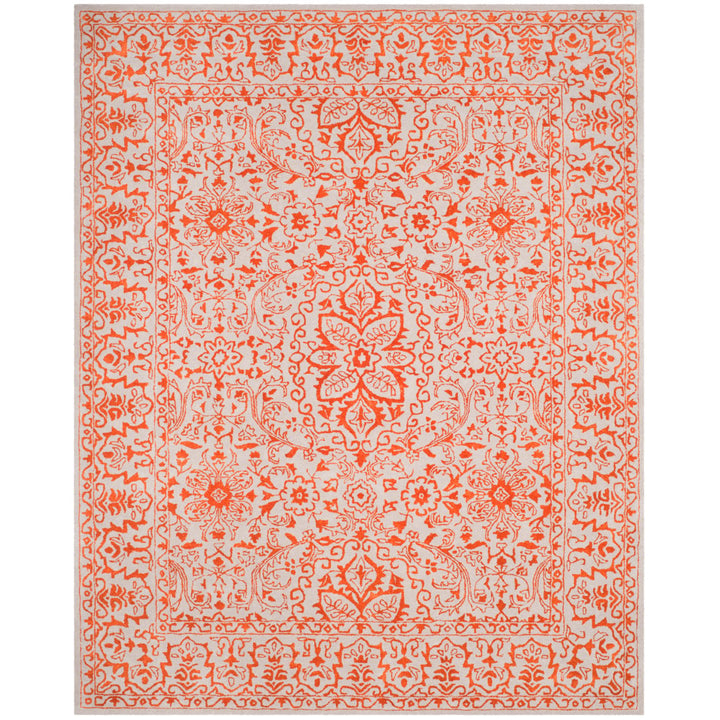 SAFAVIEH Glamour GLM516G Handmade Grey / Rust Rug Image 1