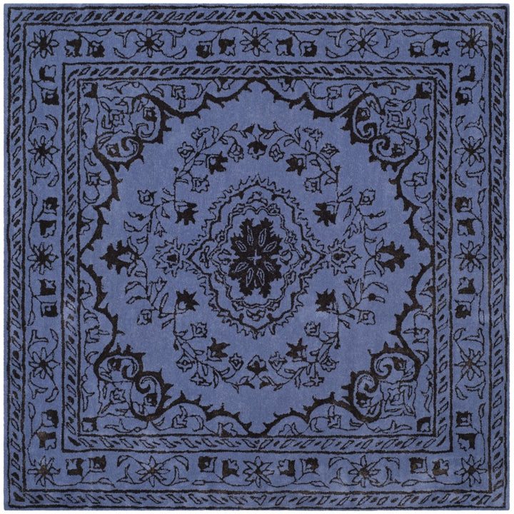 SAFAVIEH Glamour Collection GLM533C Handmade Purple Rug Image 6