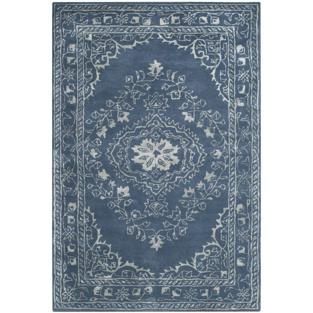 SAFAVIEH Glamour Collection GLM533B Handmade Blue Rug Image 9