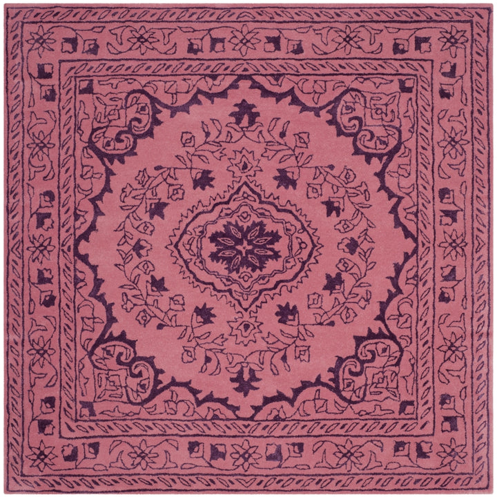 SAFAVIEH Glamour Collection GLM533E Handmade Pink Rug Image 6