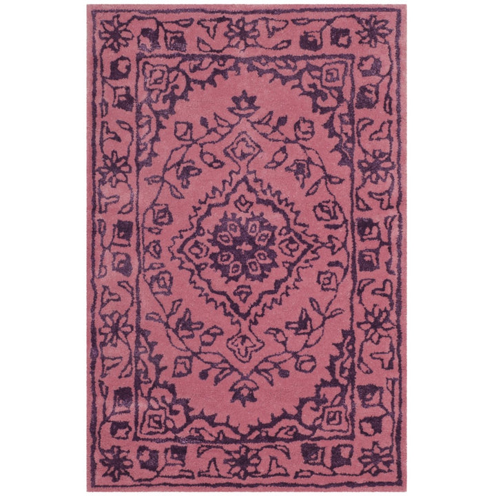 SAFAVIEH Glamour Collection GLM533E Handmade Pink Rug Image 8