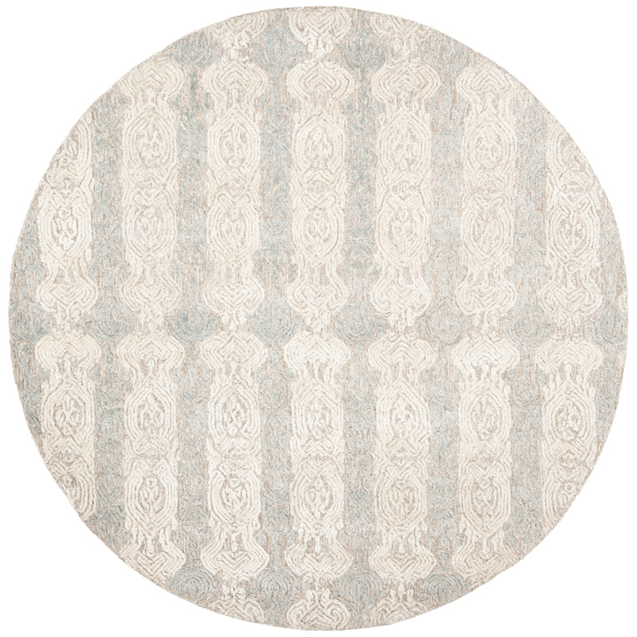 SAFAVIEH Glamour Collection GLM536F Grey / Ivory Rug Image 4