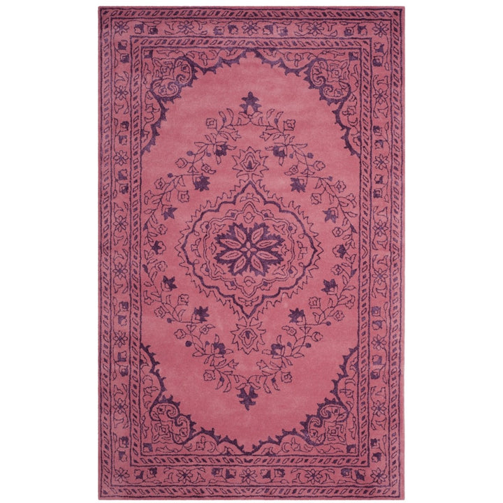 SAFAVIEH Glamour Collection GLM533E Handmade Pink Rug Image 10