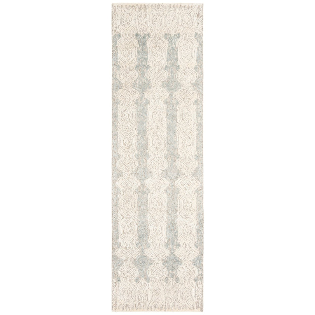 SAFAVIEH Glamour Collection GLM536F Grey / Ivory Rug Image 1