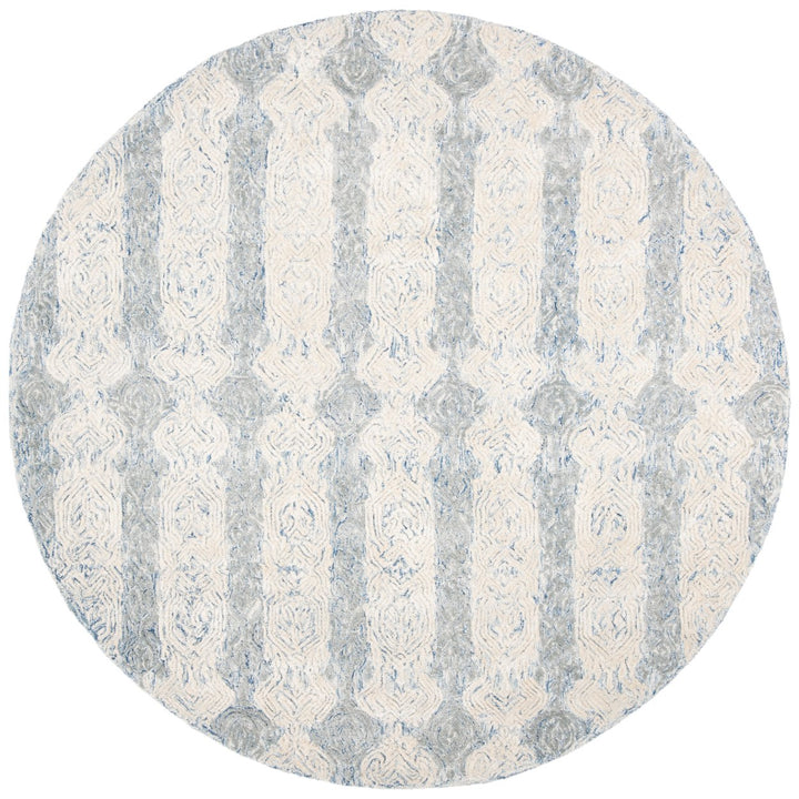 SAFAVIEH Glamour Collection GLM536M Blue / Ivory Rug Image 1