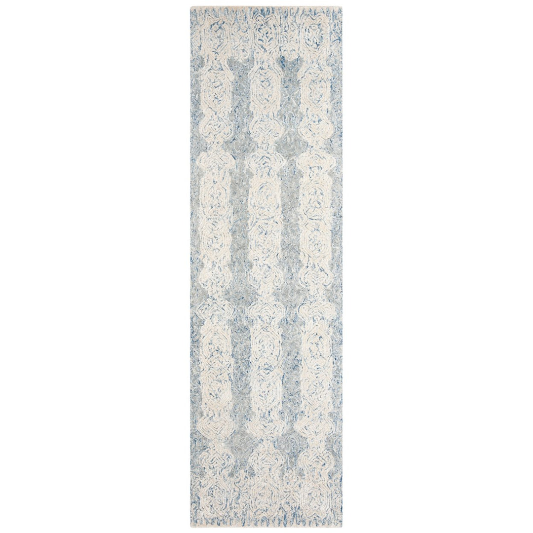 SAFAVIEH Glamour Collection GLM536M Blue / Ivory Rug Image 5