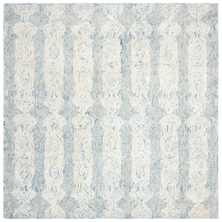 SAFAVIEH Glamour Collection GLM536M Blue / Ivory Rug Image 6