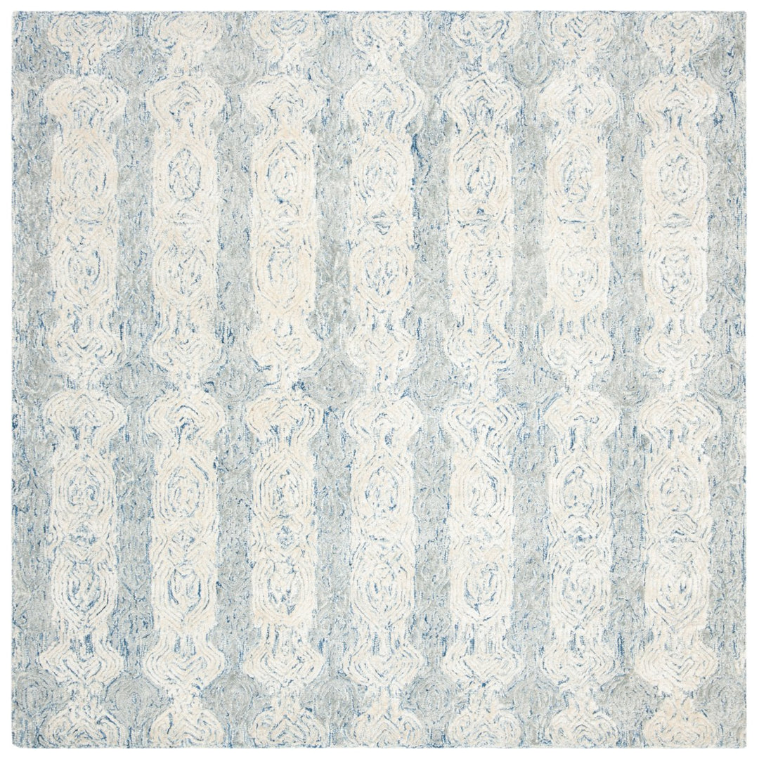 SAFAVIEH Glamour Collection GLM536M Blue / Ivory Rug Image 1