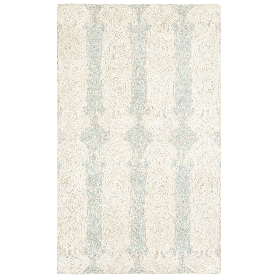 SAFAVIEH Glamour Collection GLM536F Grey / Ivory Rug Image 1