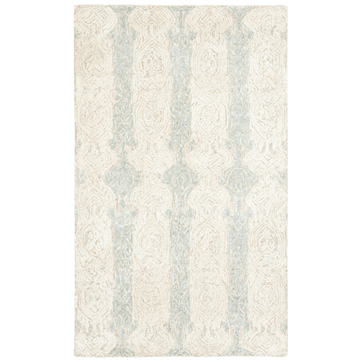 SAFAVIEH Glamour Collection GLM536F Grey / Ivory Rug Image 1