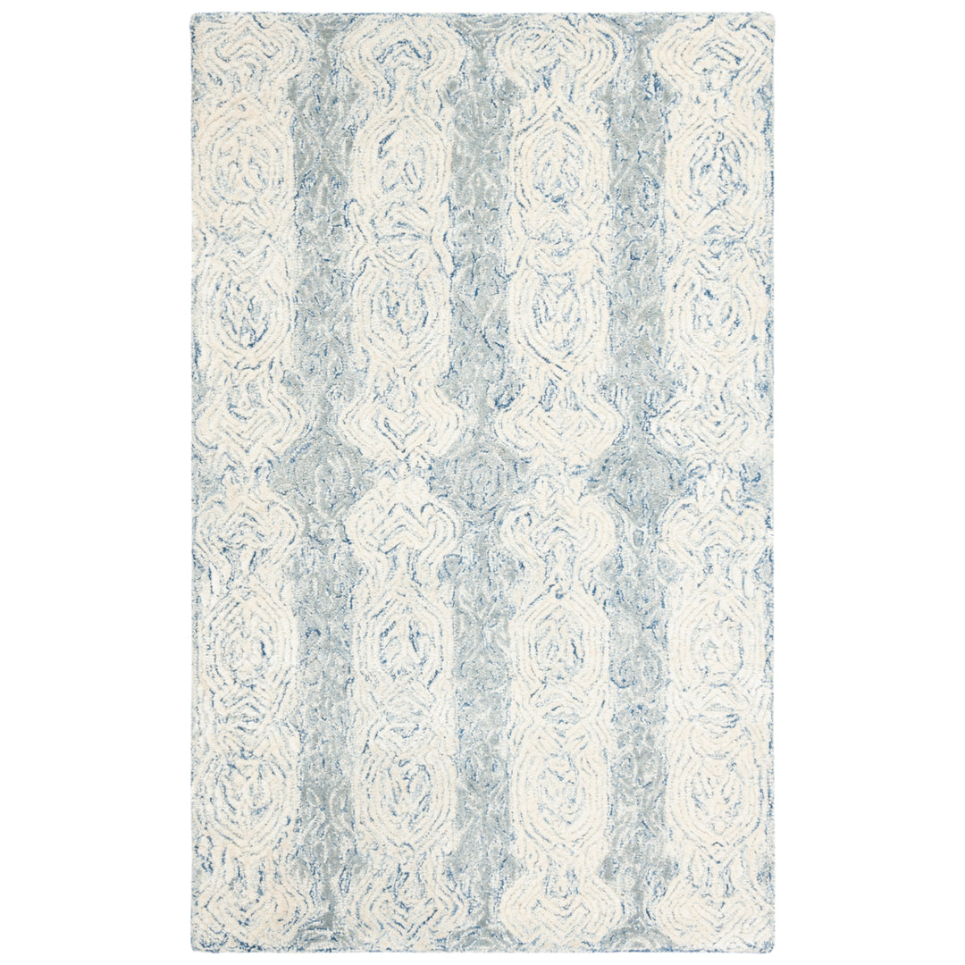 SAFAVIEH Glamour Collection GLM536M Blue / Ivory Rug Image 10