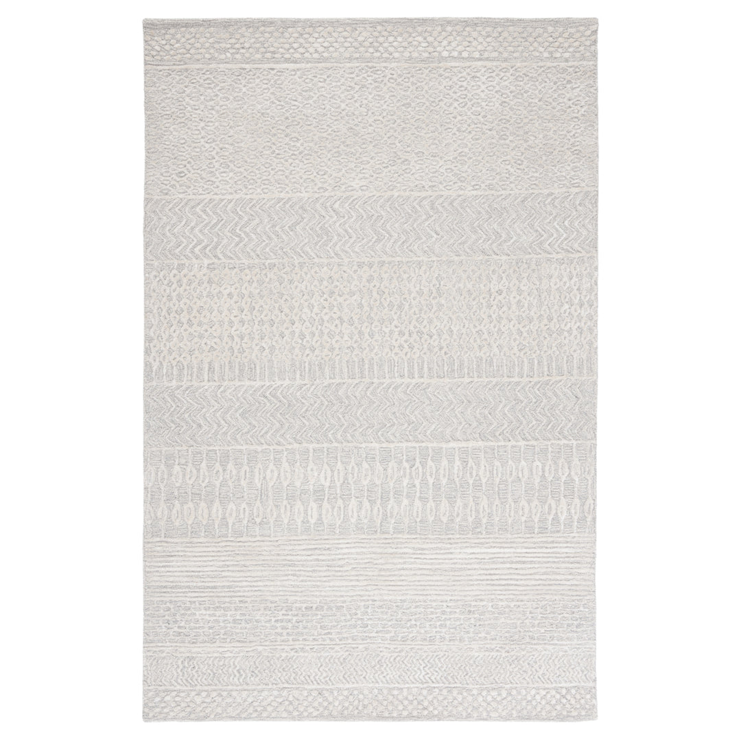 SAFAVIEH Glamour Collection GLM538F Grey / Ivory Rug Image 1