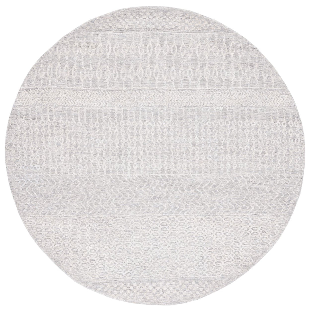 SAFAVIEH Glamour Collection GLM538F Grey / Ivory Rug Image 4