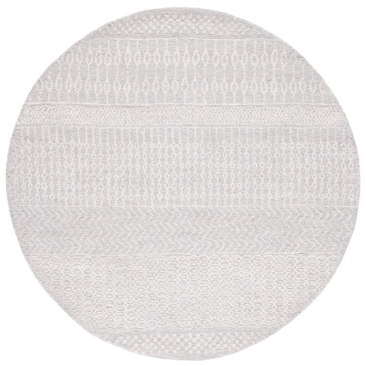 SAFAVIEH Glamour Collection GLM538F Grey / Ivory Rug Image 4