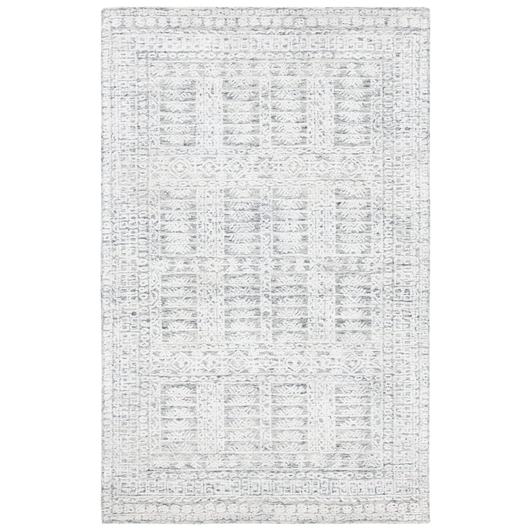 SAFAVIEH Glamour GLM553H Handmade Charcoal / Ivory Rug Image 2