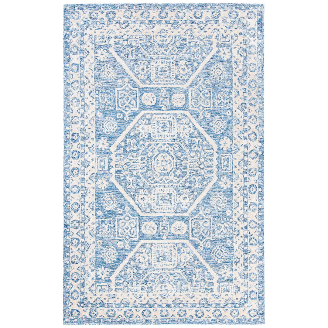 SAFAVIEH Glamour GLM556N Handmade Navy / Ivory Rug Image 2