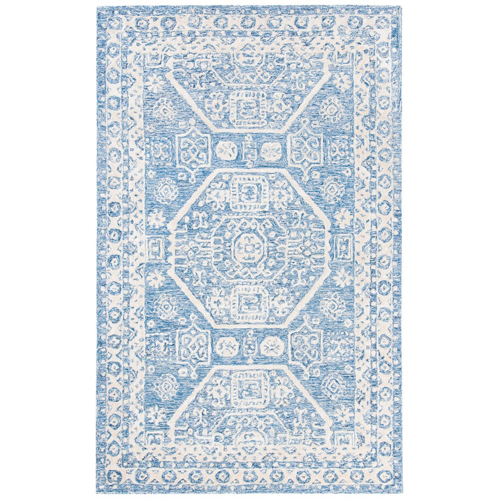 SAFAVIEH Glamour GLM556N Handmade Navy / Ivory Rug Image 1