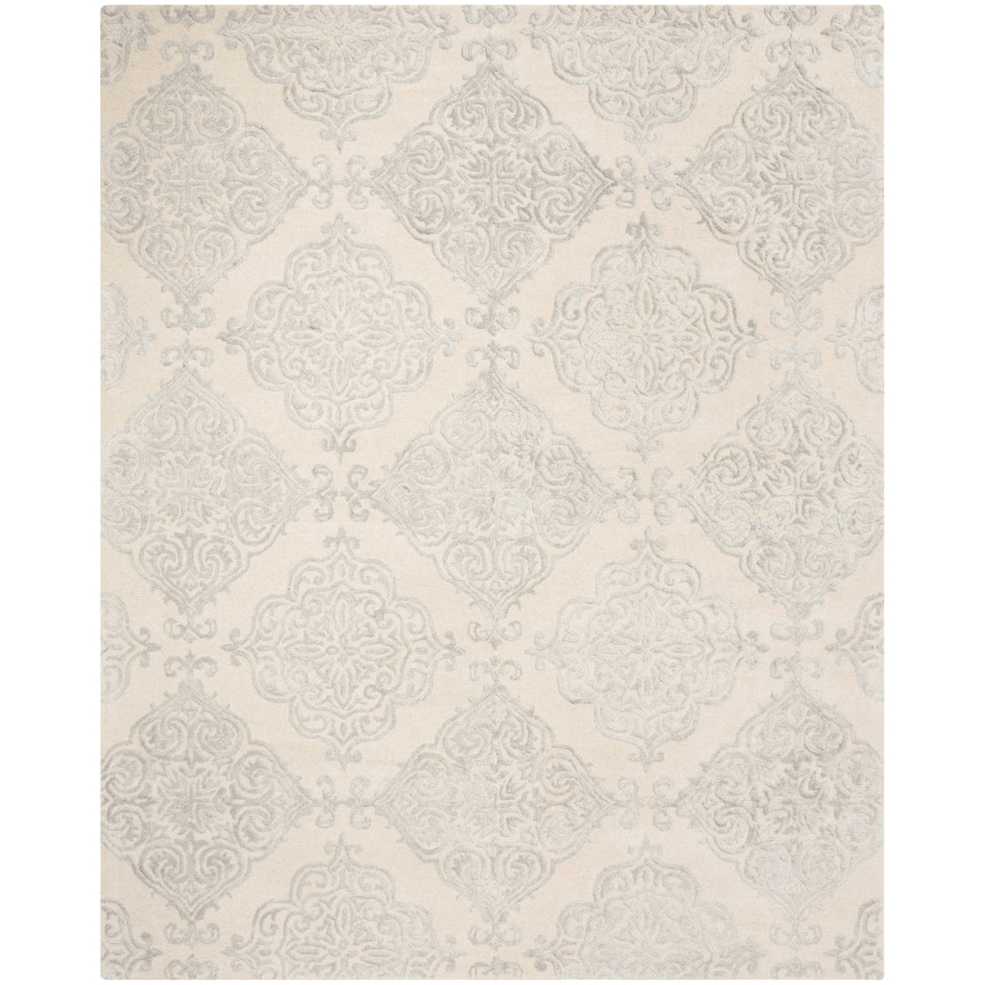 SAFAVIEH Glamour GLM568C Handmade Ivory / Silver Rug Image 1