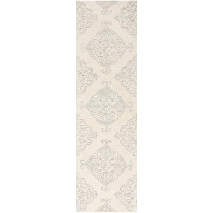 SAFAVIEH Glamour GLM568C Handmade Ivory / Silver Rug Image 5