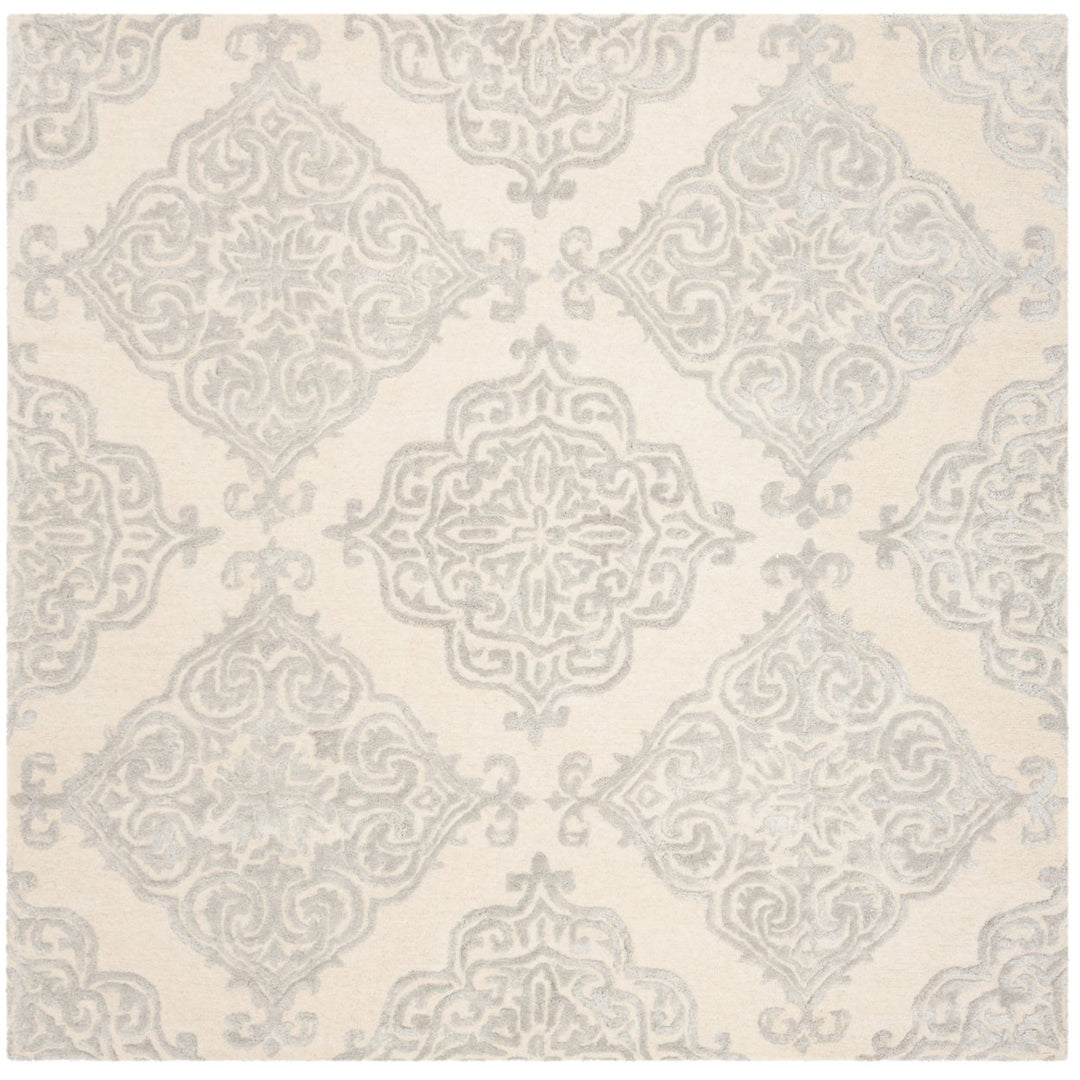 SAFAVIEH Glamour GLM568C Handmade Ivory / Silver Rug Image 6