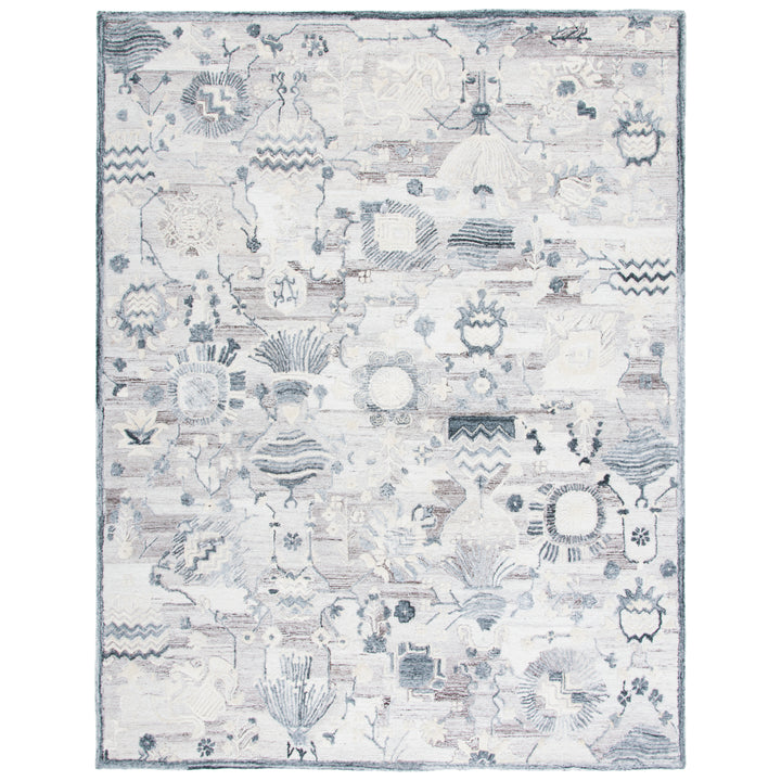 SAFAVIEH Glamour GLM569E Handmade Light Brown / Grey Rug Image 1