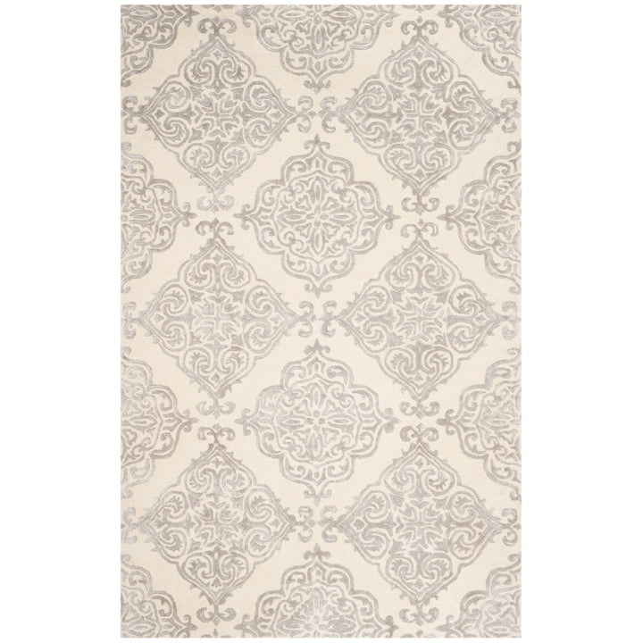 SAFAVIEH Glamour GLM568C Handmade Ivory / Silver Rug Image 10