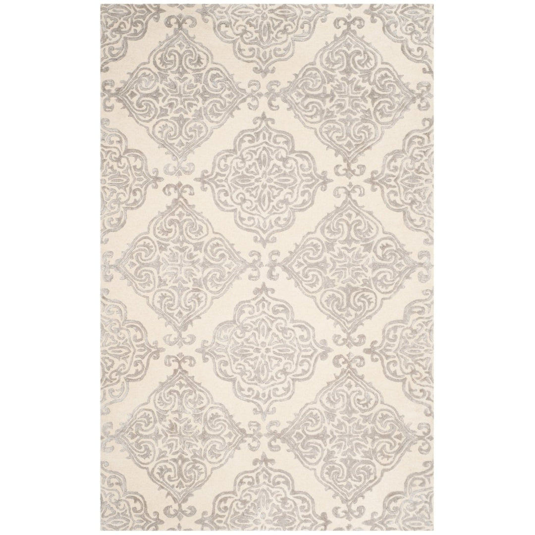 SAFAVIEH Glamour GLM568C Handmade Ivory / Silver Rug Image 1