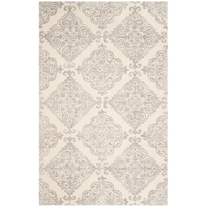 SAFAVIEH Glamour GLM568C Handmade Ivory / Silver Rug Image 1