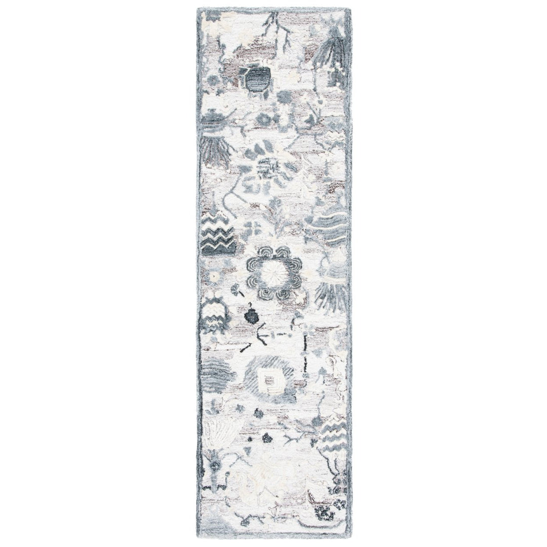 SAFAVIEH Glamour GLM569E Handmade Light Brown / Grey Rug Image 1