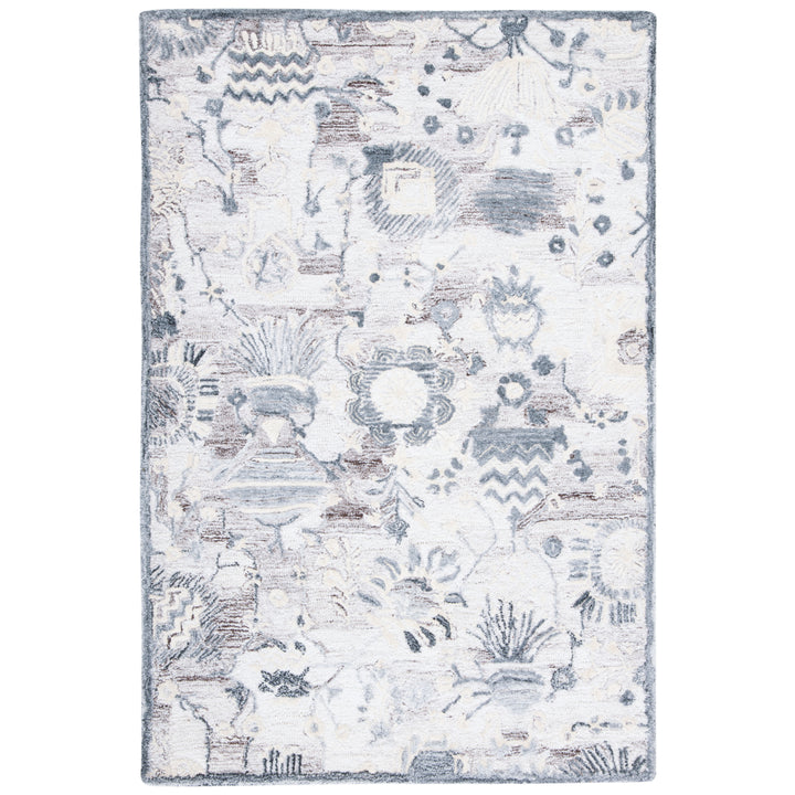 SAFAVIEH Glamour GLM569E Handmade Light Brown / Grey Rug Image 10