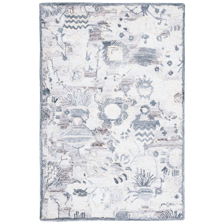 SAFAVIEH Glamour GLM569E Handmade Light Brown / Grey Rug Image 1