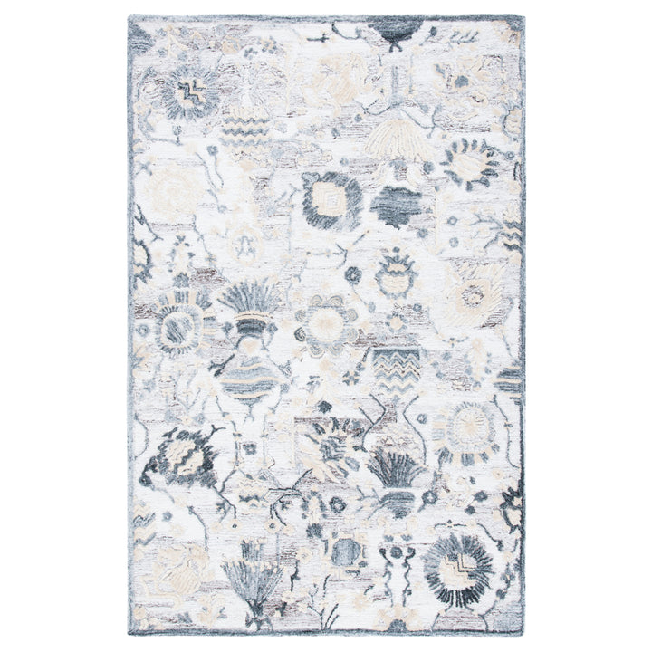 SAFAVIEH Glamour GLM569E Handmade Light Brown / Grey Rug Image 11