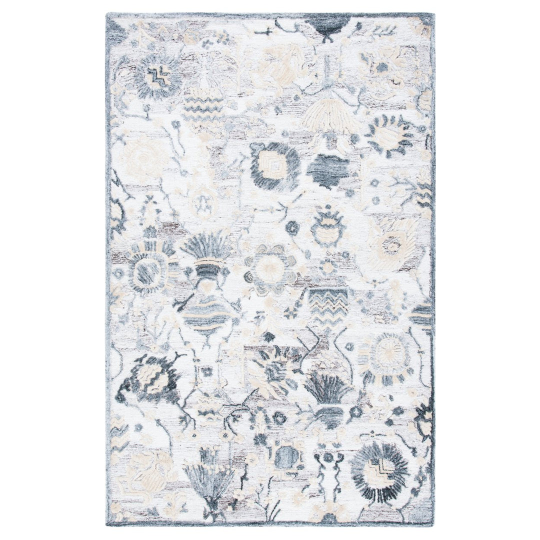 SAFAVIEH Glamour GLM569E Handmade Light Brown / Grey Rug Image 1