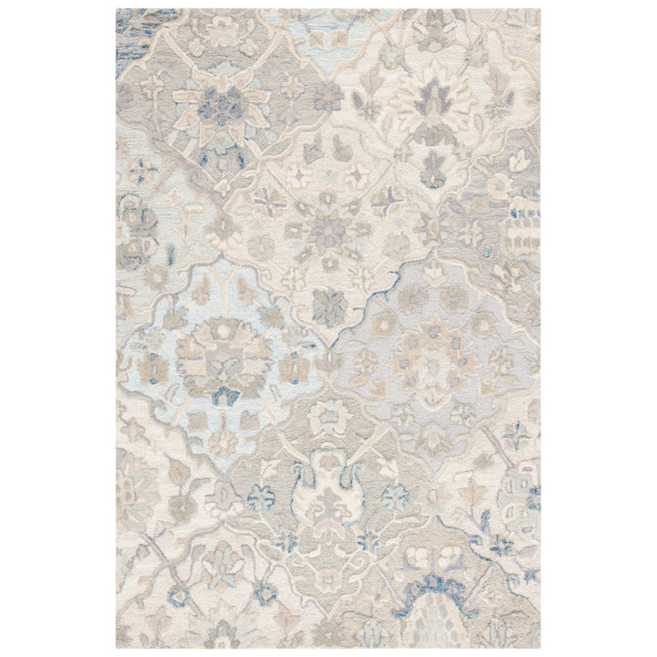 SAFAVIEH Glamour GLM622F Handmade Grey / Blue Rug Image 3