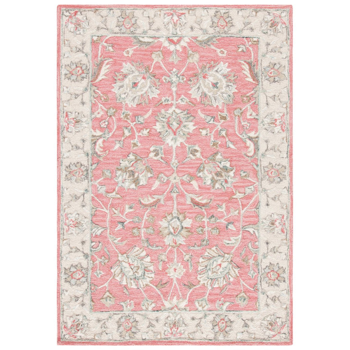 SAFAVIEH Glamour GLM628U Handmade Pink / Beige Rug Image 1