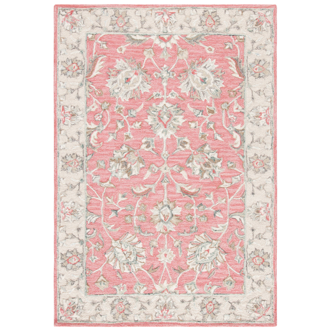 SAFAVIEH Glamour GLM628U Handmade Pink / Beige Rug Image 2